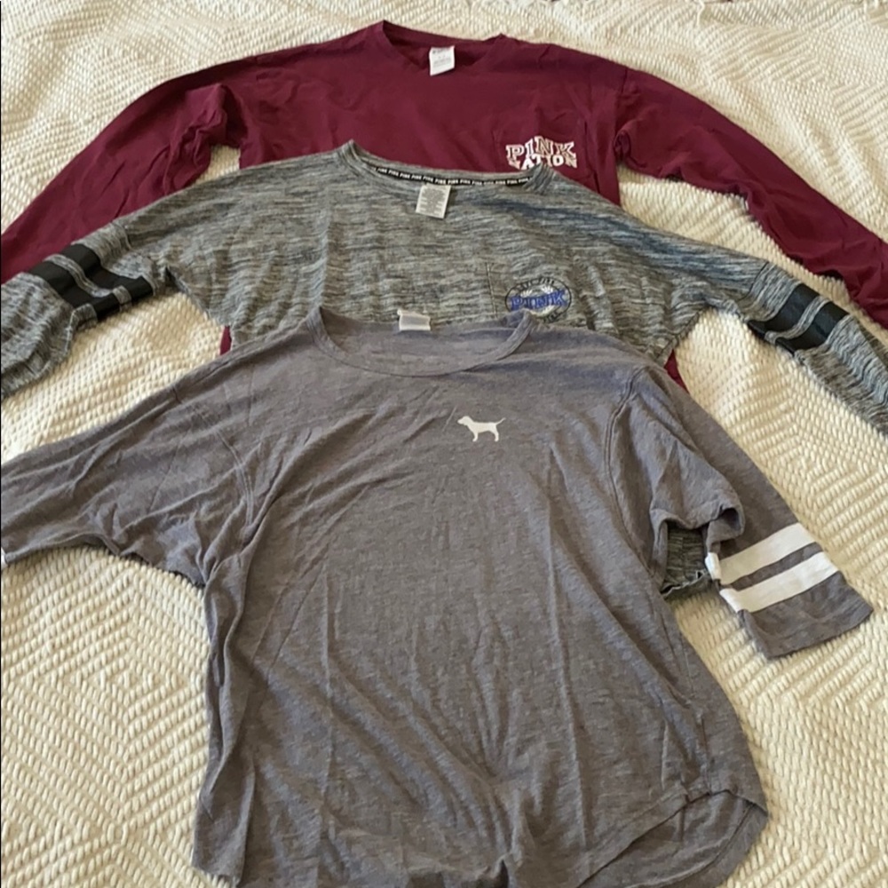 Bundle of Long Sleeve Pink Tops